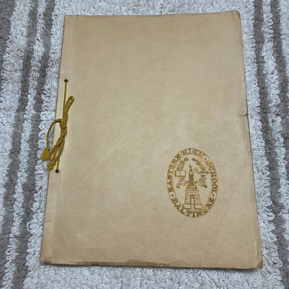 Vintage 1929 Eastern High School Yearbook Baltimore Maryland - Picture 1 of 14